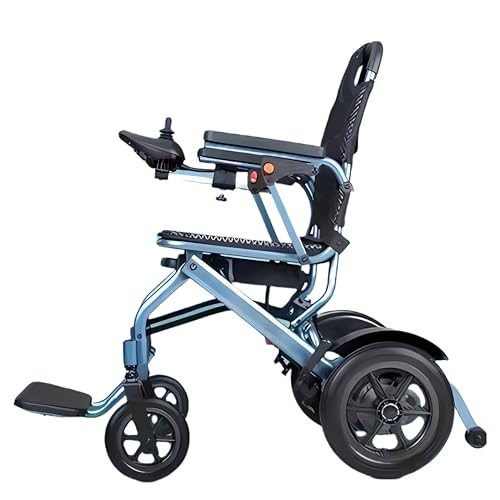 ByteTecpeak D04 Blue Electric Wheelchairs - 10AH Lithium Battery, 500W Motor, 20 km Range