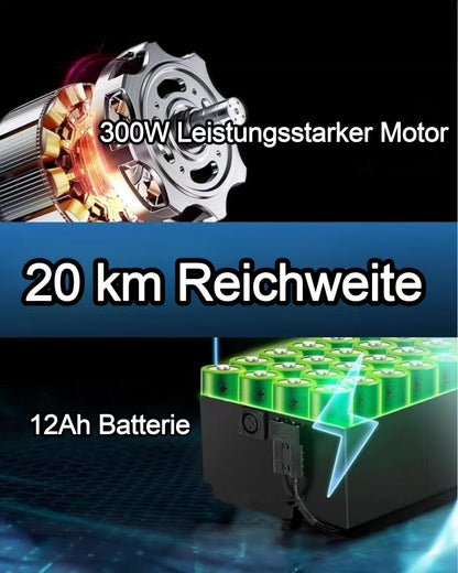 ByteTecpeak -D01 Rollstuhl, nur 9,6 kg, ultraleichter Elektrorollstuhl, faltbarer Elektrorollstuhl, 20 km Reichweite, abnehmbare 12Ah Lithium-Batterie, für den Heimgebrauch.