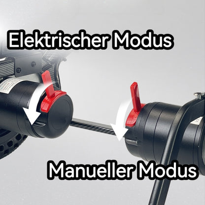 ByteTecpeak D04 Leichter faltbarer Elektrorollstuhl mit Dreifachsteuerung-Joystick, Fernbedienung und Bluetooth, 500W leiser Motor, 20 km Reichweite, 150 kg Tragfähigkeit, 10Ah abnehmbare Batterie